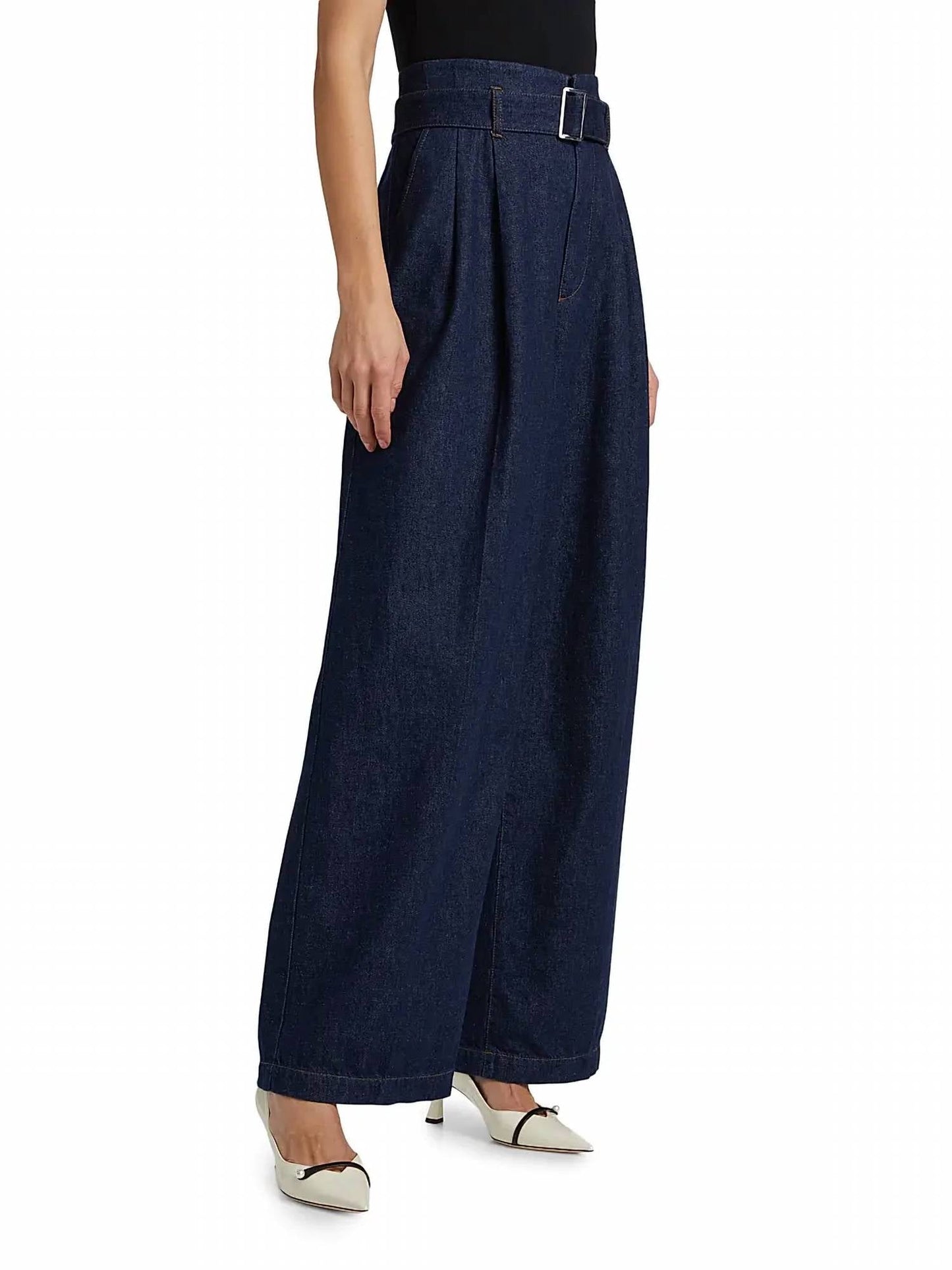 Frame - Paper Bag Denim Trousers