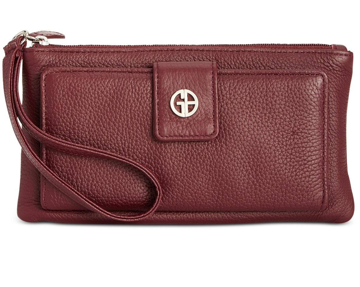 Bolsa de couro Softy Grab &amp; Go feminina Giani Bernini, vermelha, tamanho regular