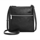 Bolsa tiracolo feminina Giani Bernini Pebble com alça ajustável, preta, tamanho regular