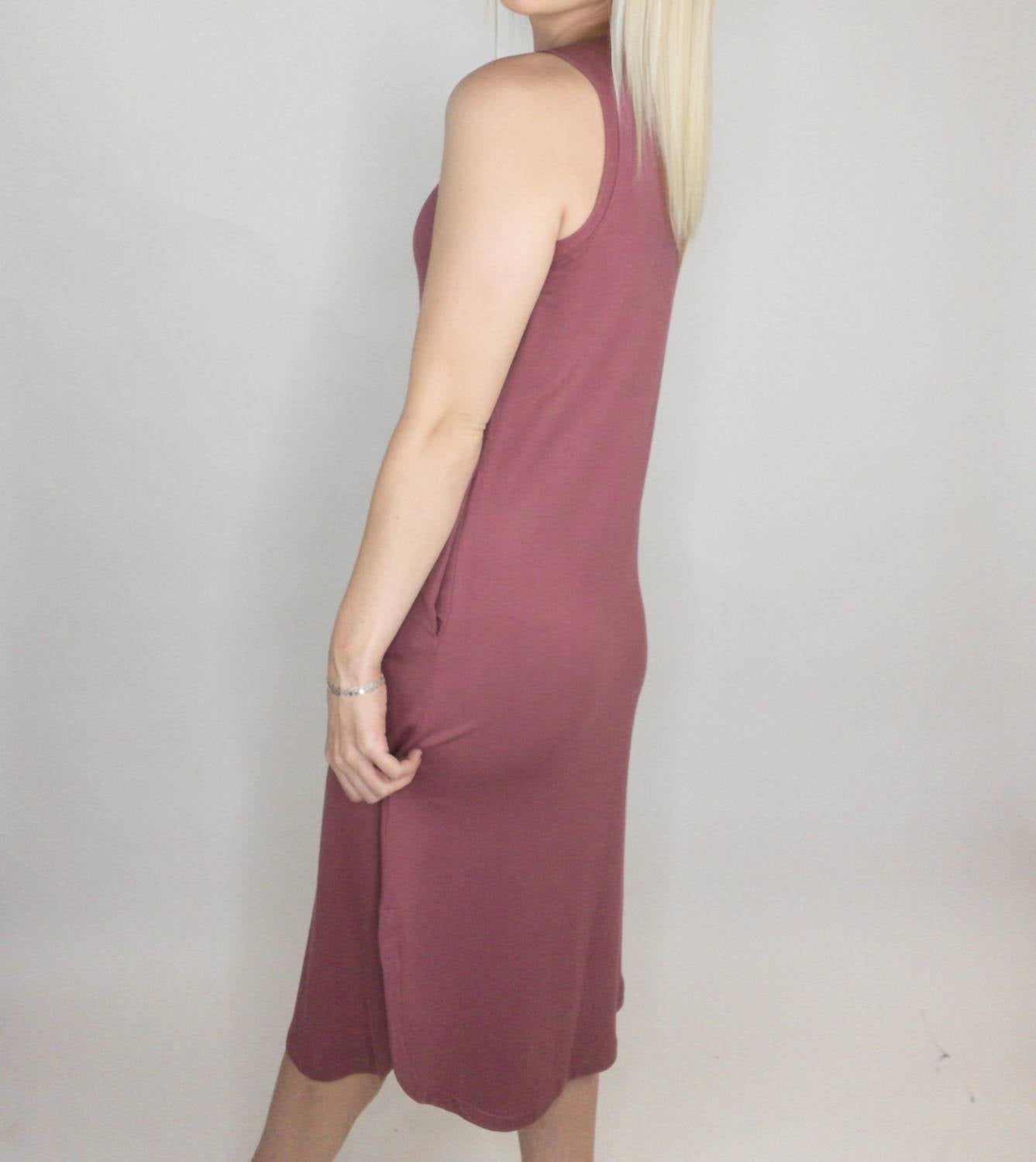 Staccato - Marsala Modal Midi Dress