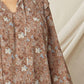 Entro - Ruffle & Floral Blouse - Plus