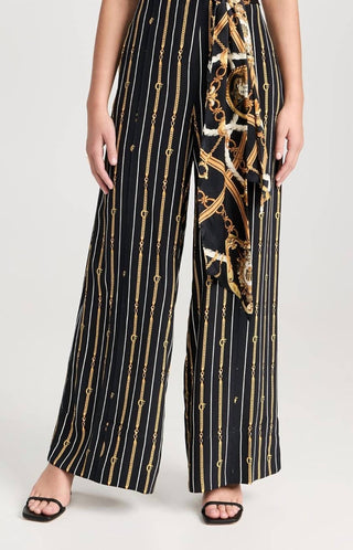 Camilla - Scarf Belt Wide Leg Pants
