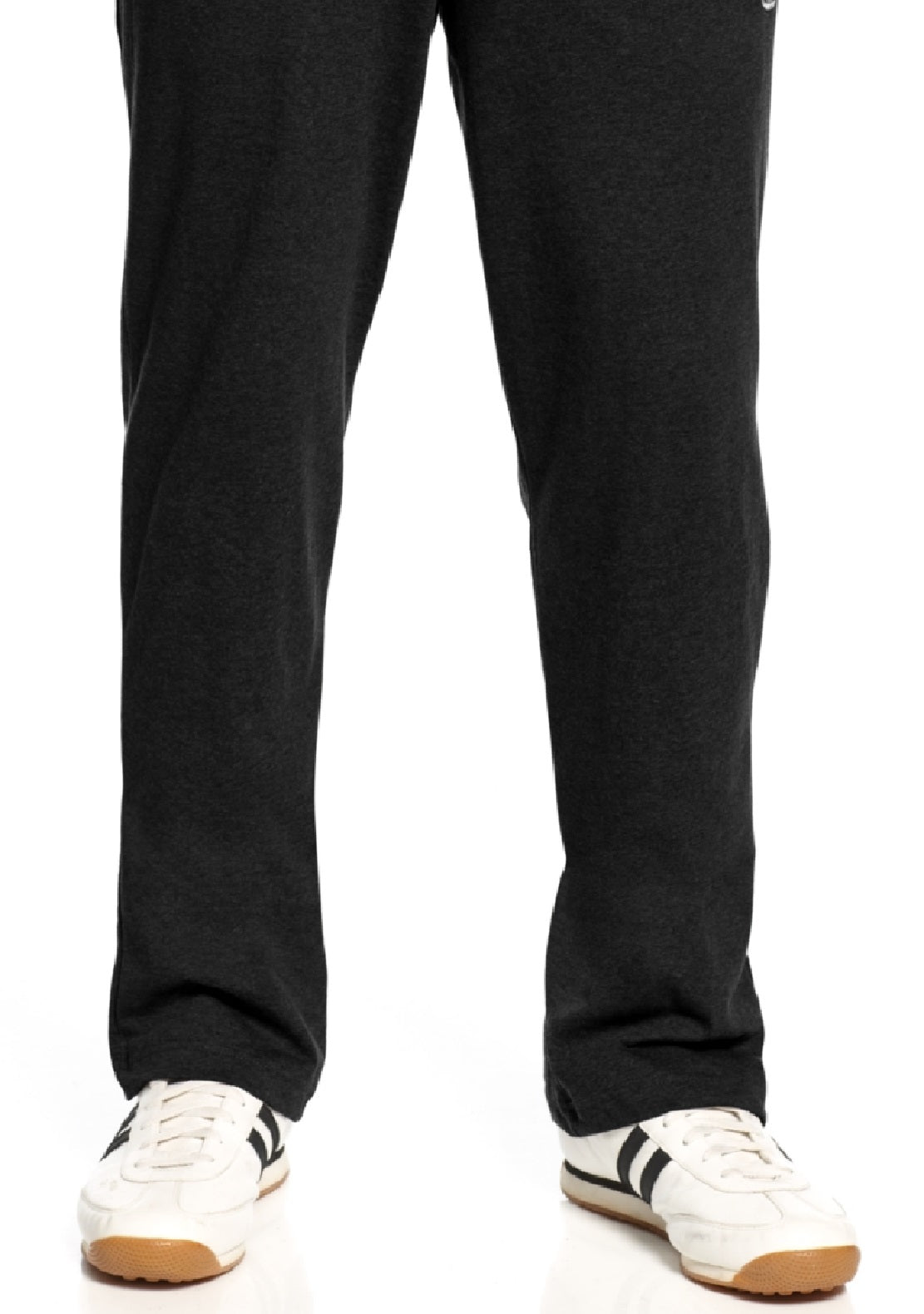 Calças de futebol Champion masculinas com fundo aberto, pretas, tamanho XX-G