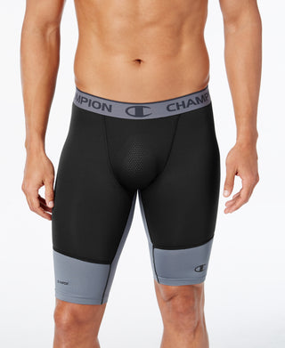 Bermuda de compressão Champion 9 Powerflex masculina, preta, tamanho pequeno