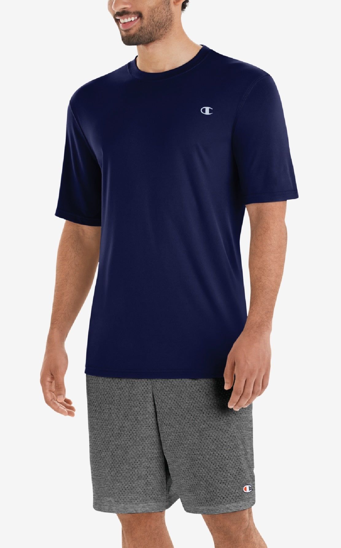 Camiseta Champion Double Dry Masculina Azul Tamanho Grande