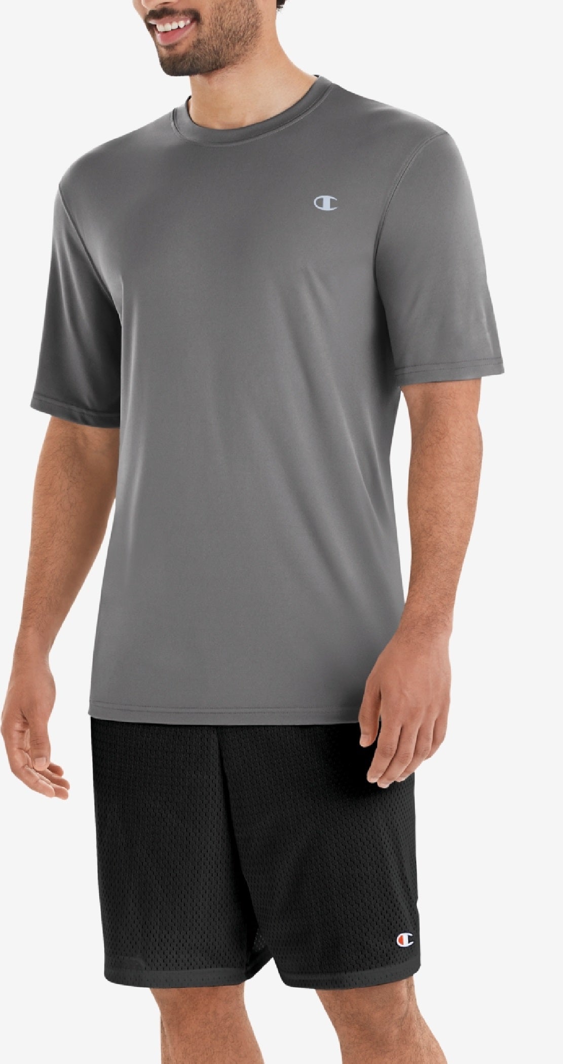 Camiseta Champion Double Dry Masculina Cinza Tamanho Médio