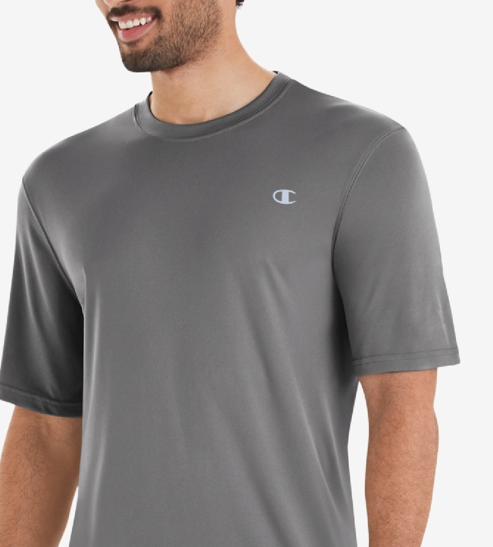 Camiseta Champion Double Dry Masculina Cinza Tamanho Grande