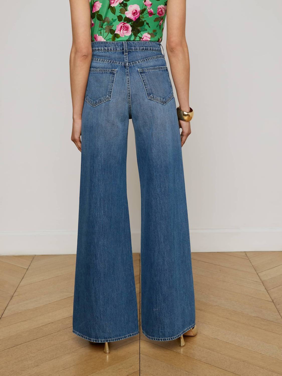 L'Agence - Beau Wide Leg Jeans