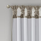 Twist Tab Total Blackout Window Curtain Panel Pewter 50x84