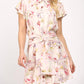 Fate - Floral Belted Mini Dress