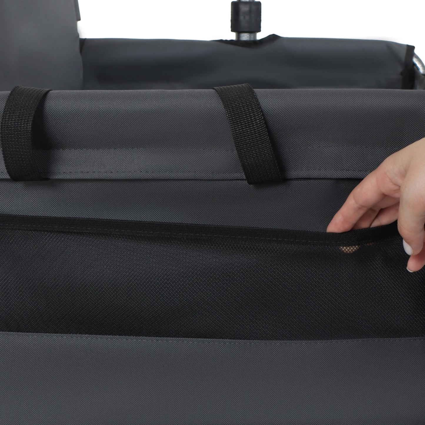 3-in-1 Convertible Folding Wagon Cart with Bench Seat & Storage