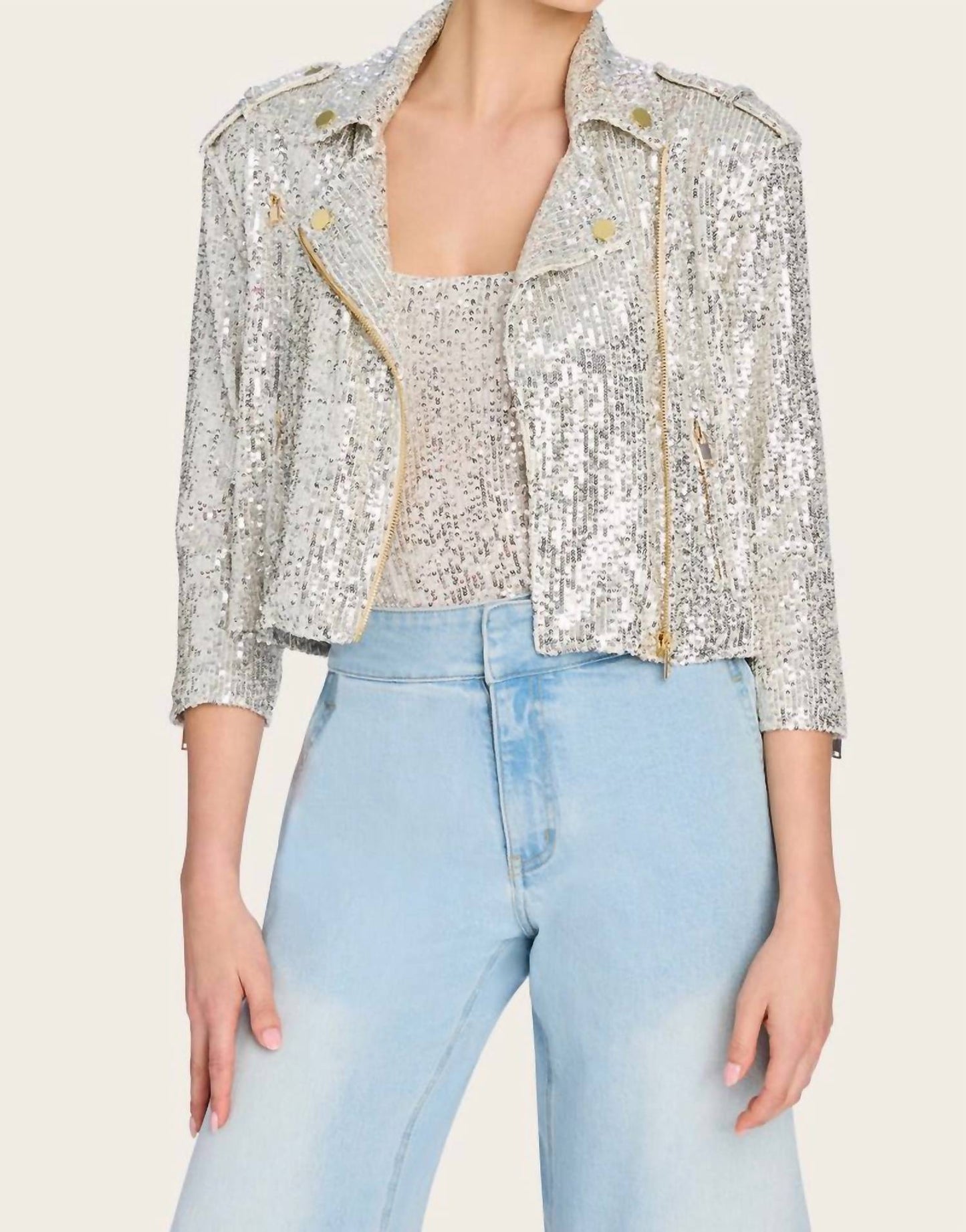 Generation Love - Crawford Sequin Moto Jacket