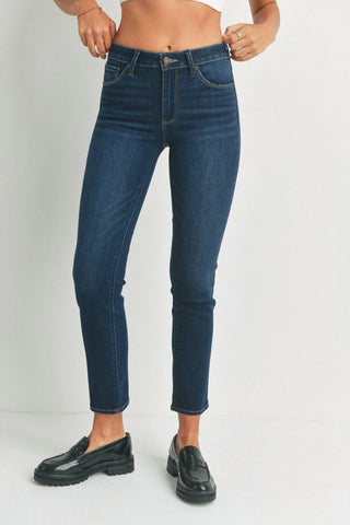 Just Usa - Calça Jeans Corie Slim Straight de Cintura Média