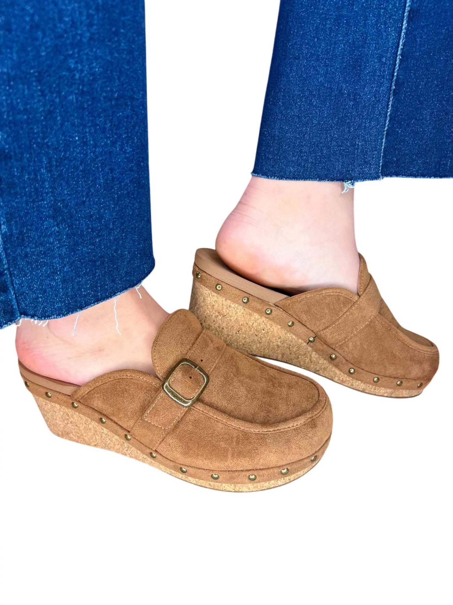 Corkys Footwear - Women's Chunky Just Precious Suede Mules