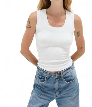 Lna - DEEP U RIBBED TANK TOP