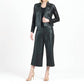 Clara Sun Woo - Sequin Knit Liquid Leather™ Sheen Moto Jacket