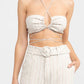 Significant Other - Zola Striped Halter Top