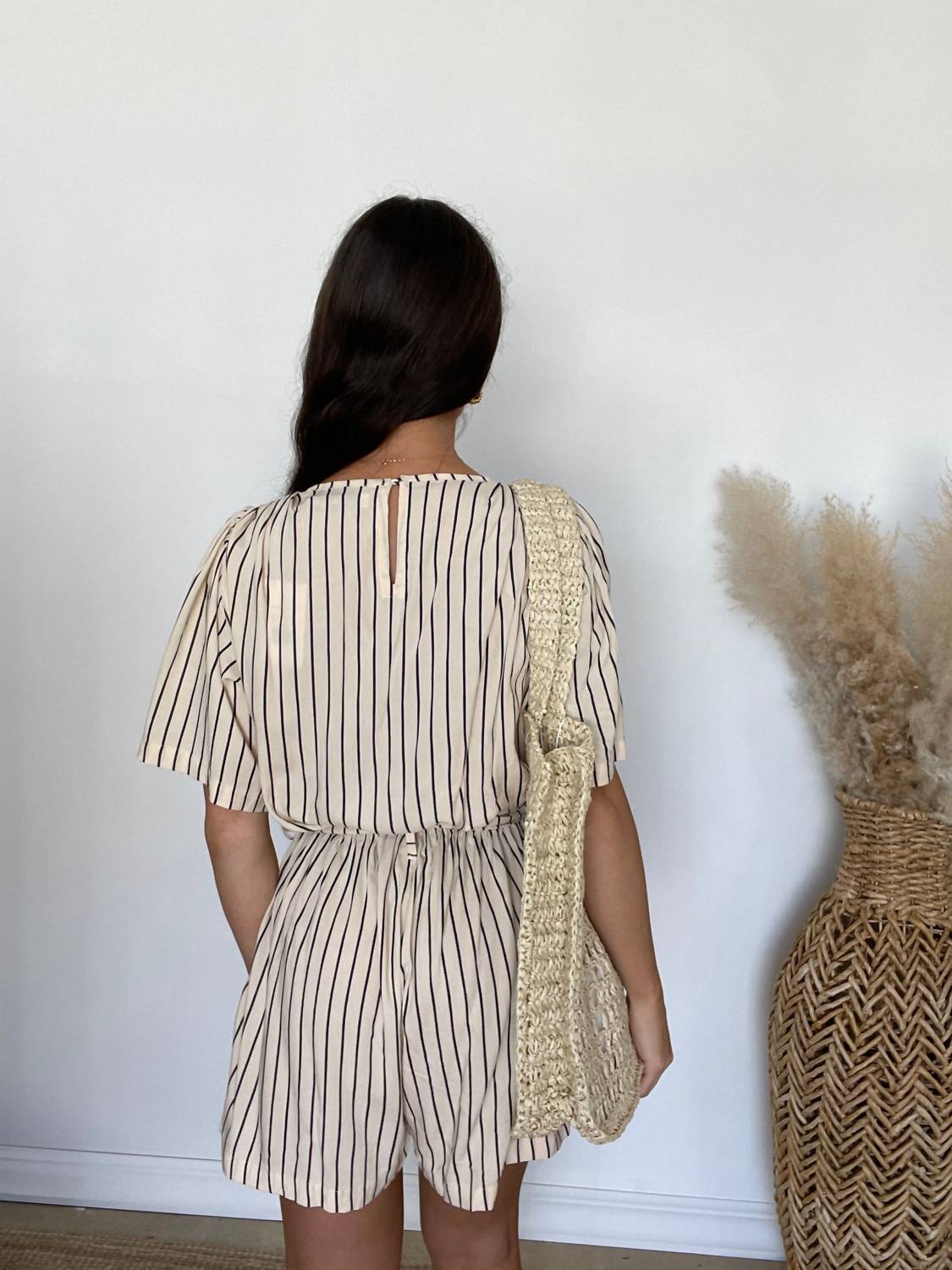 Lusana - Valerie Striped Romper