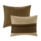 7 PC Faux Suede Comforter Set Natural King