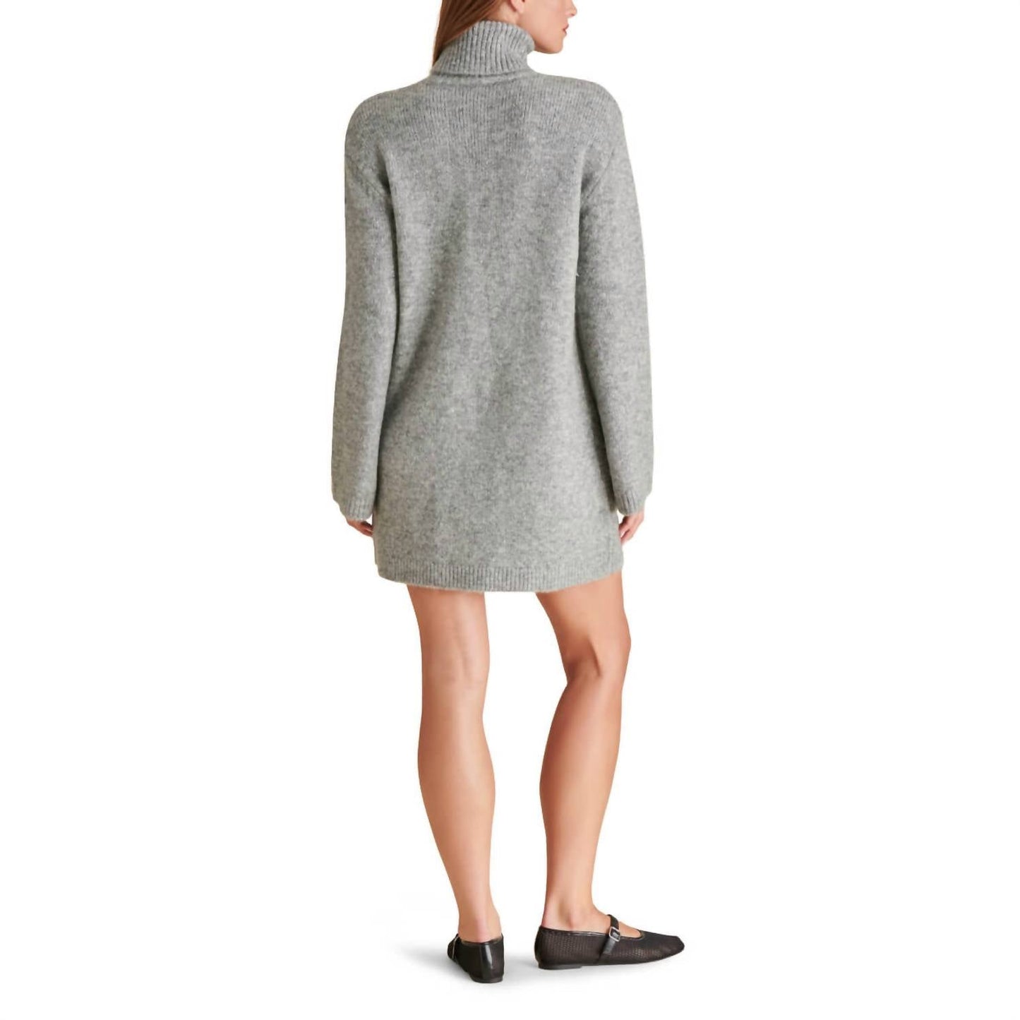 Steve Madden - Abbie Metallic Knit Mini Sweater Dress