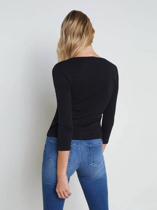 L'Agence - Rowena 3/4 Sleeve Henley Top