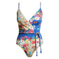 Johnny Was - FLEUR BRAIDED WRAP ONE PIECE SWIMSUIT
