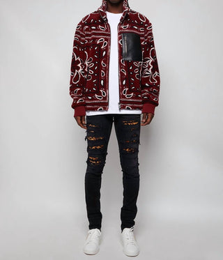 Amiri - Printed Bandana Fleece Jacket