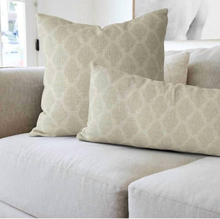 Tajik Home - Esme Vintage Damask Pillow - 22"x22