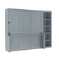 Sturdy Murphy Bed With Desk And Bookshelf