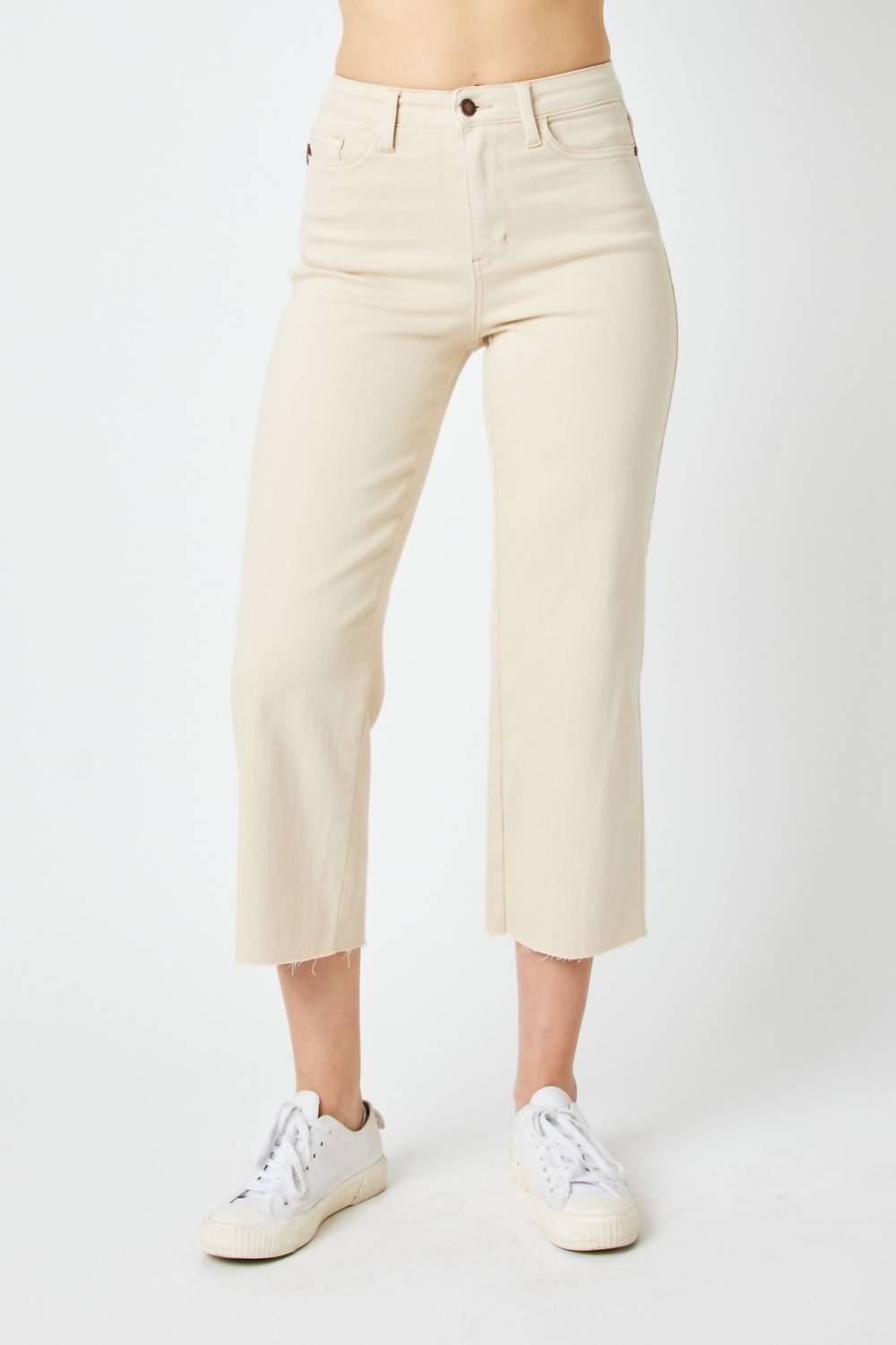 Judy Blue - HIGH WAIST CROP WIDE LEG JEAN