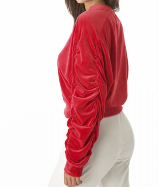 Juicy Couture - BLUSA CURTA COM MANGA FRANJADA