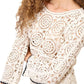 Apricot - Crochet Bell Sleeve Top