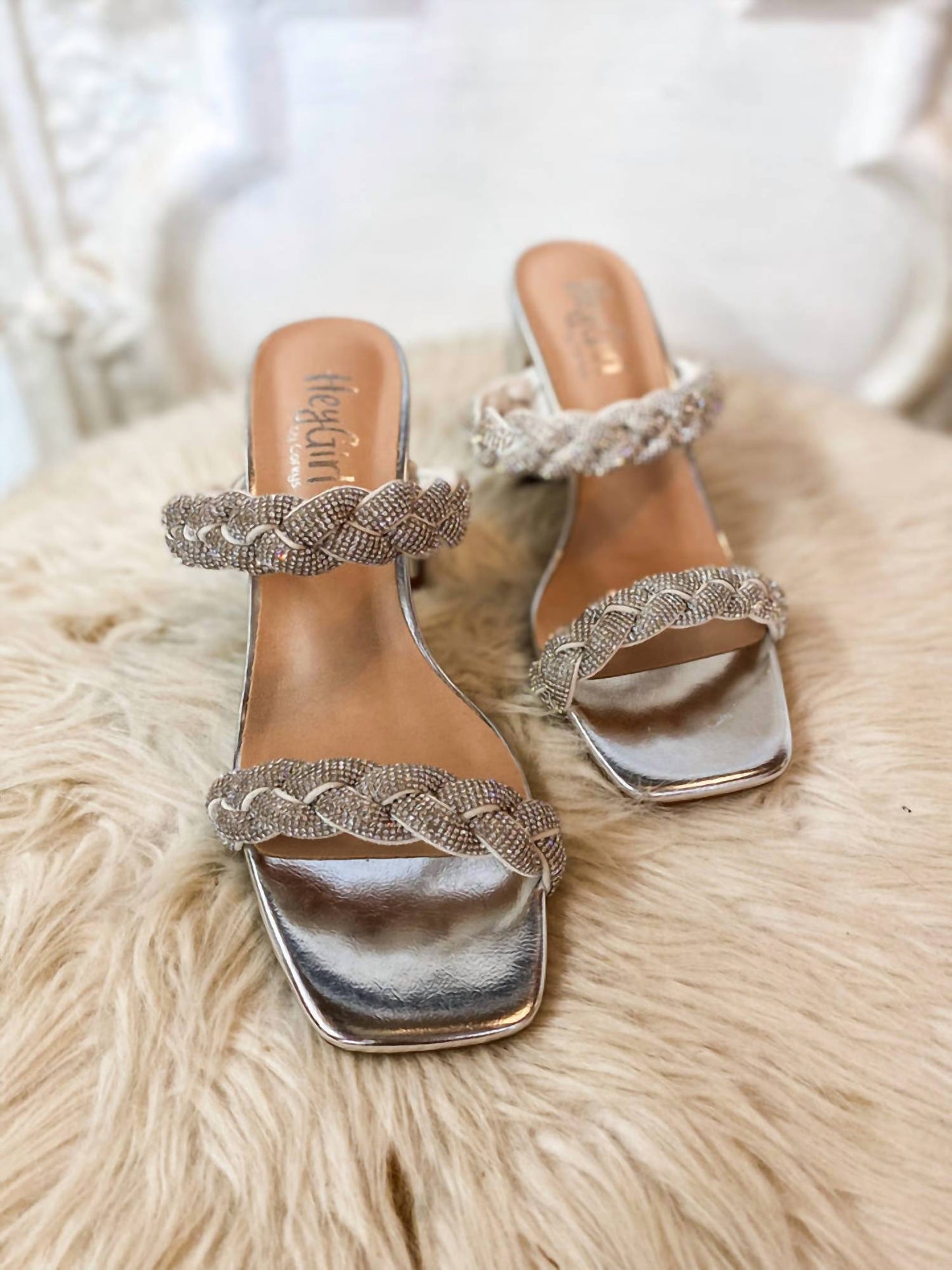 Hey Girl By Corkys - Women's French Kiss Braided Heels