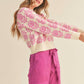 &Merci - Floral Pattern Knit Sweater
