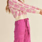 &Merci - Floral Pattern Knit Sweater