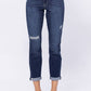 Judy Blue - High Rise Destroyed Boyfriend Denim Jeans