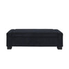 Textured Fabric Ottoman Bench With Hinged Lid