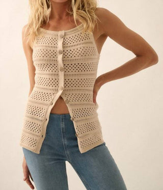 Promesa - Pointelle Knit Top