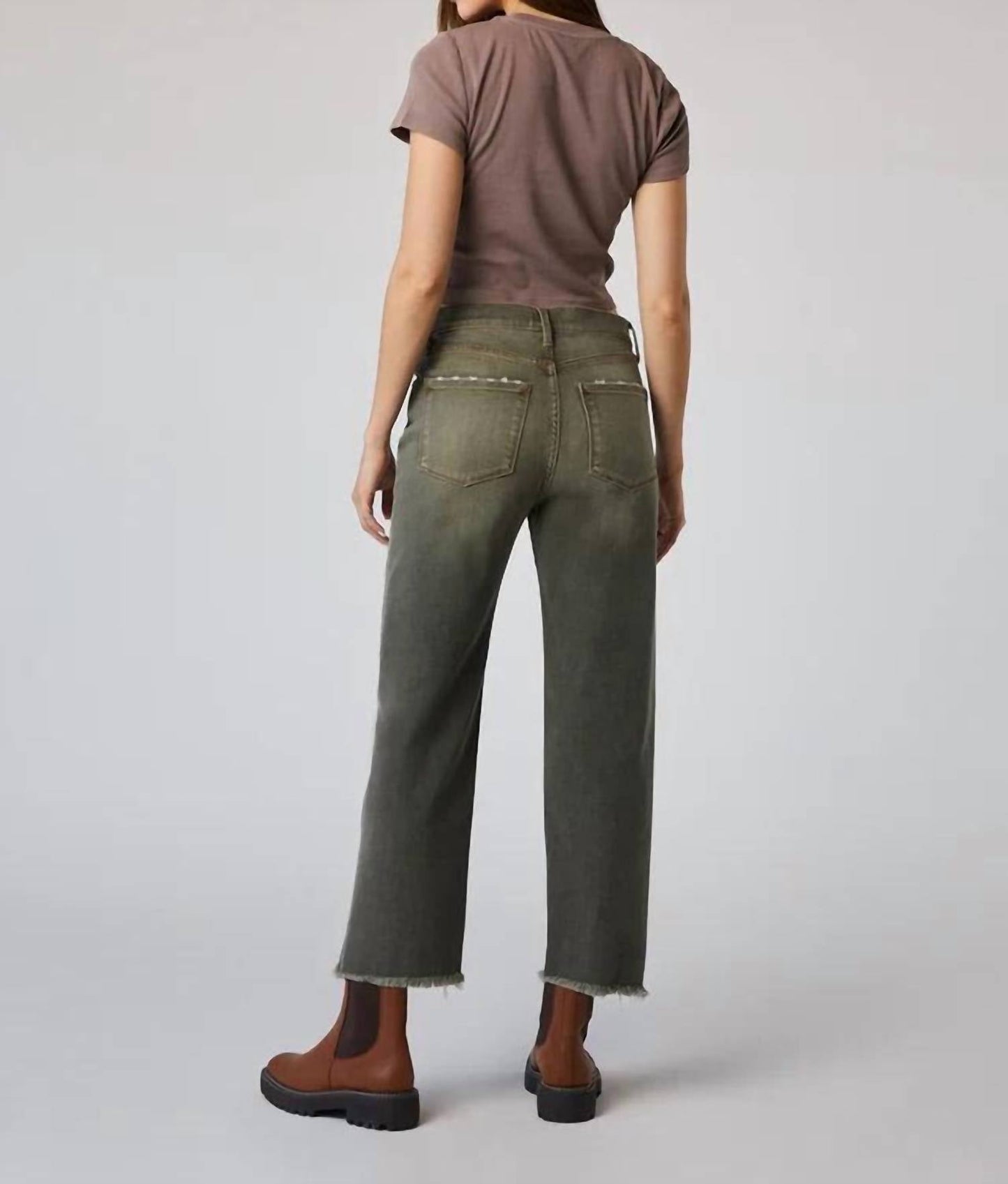 Edyson - Olivier High Rise Straight Crop Jeans