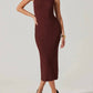 Astr - Channary Sleeveless Turtleneck Sweater Dress
