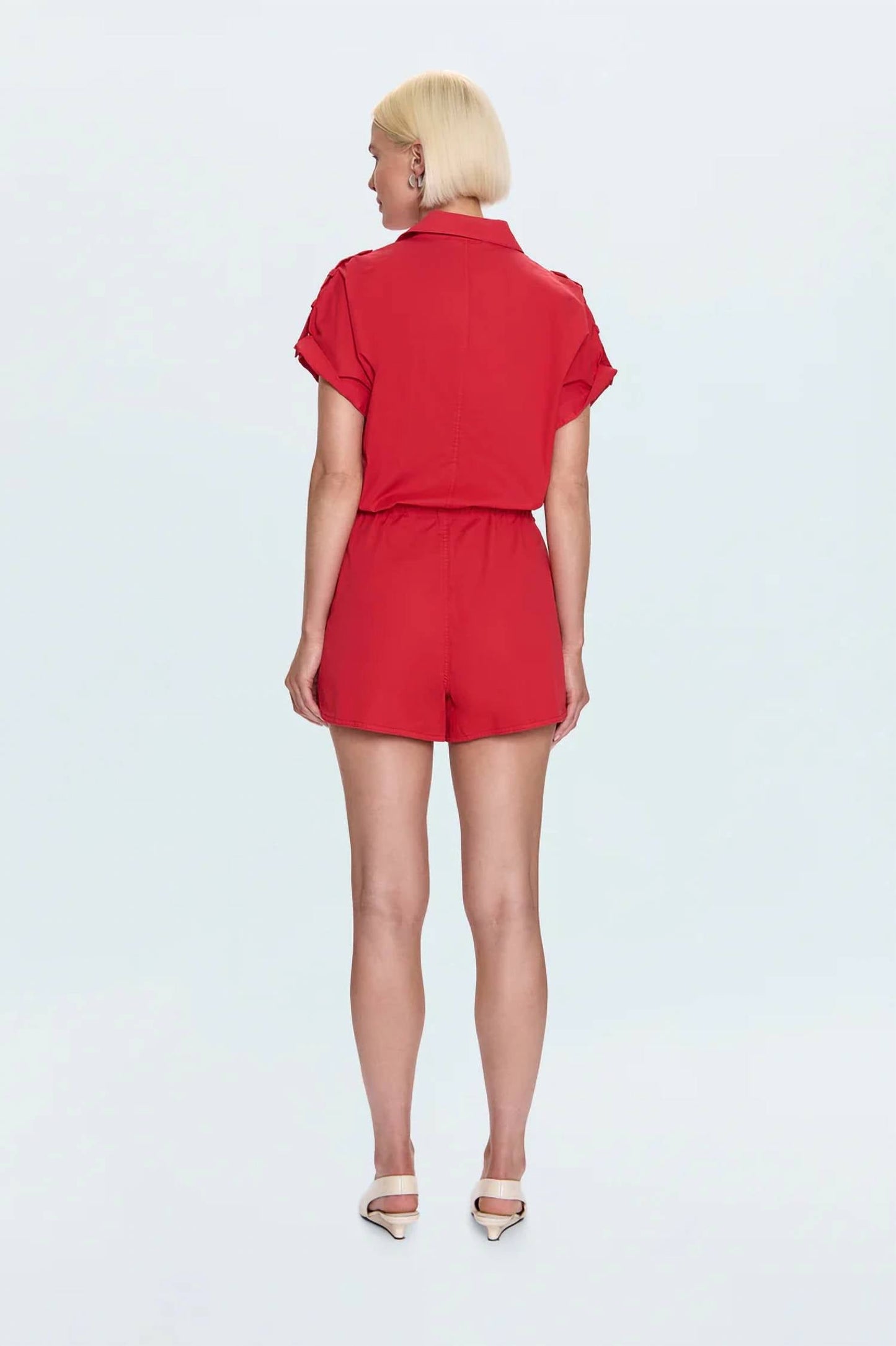 Pistola - Meg Short Sleeve Zip Front Romper
