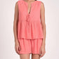Elan - Peplum Gauze Tank