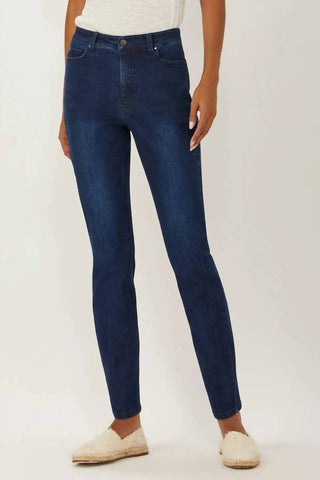 Ecru - Calça Jeans Slim Melrose Five Pocket Feminina