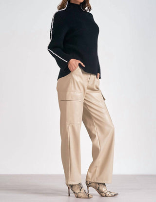 Elan - Suéter com gola falsa