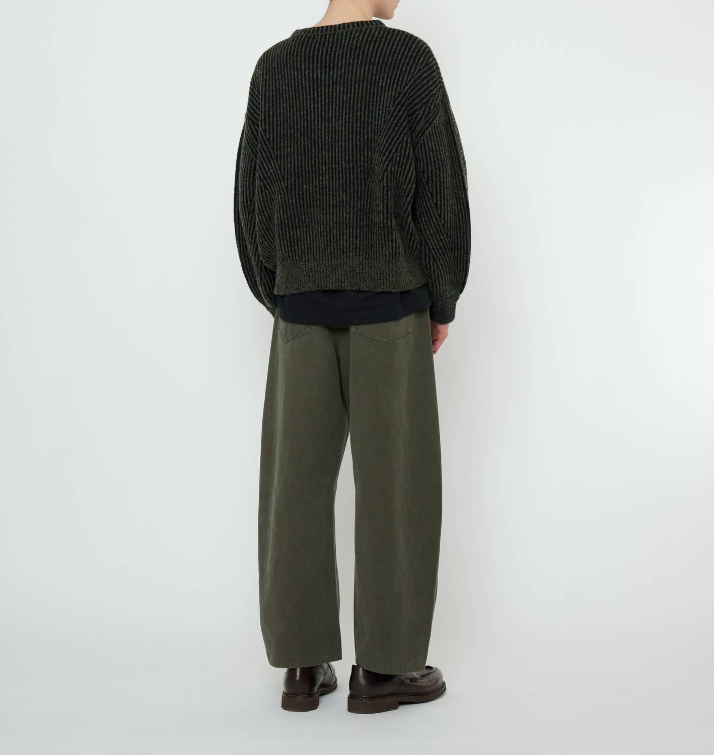 7115 By Szeki - Striped Poet Sleeves Sweater
