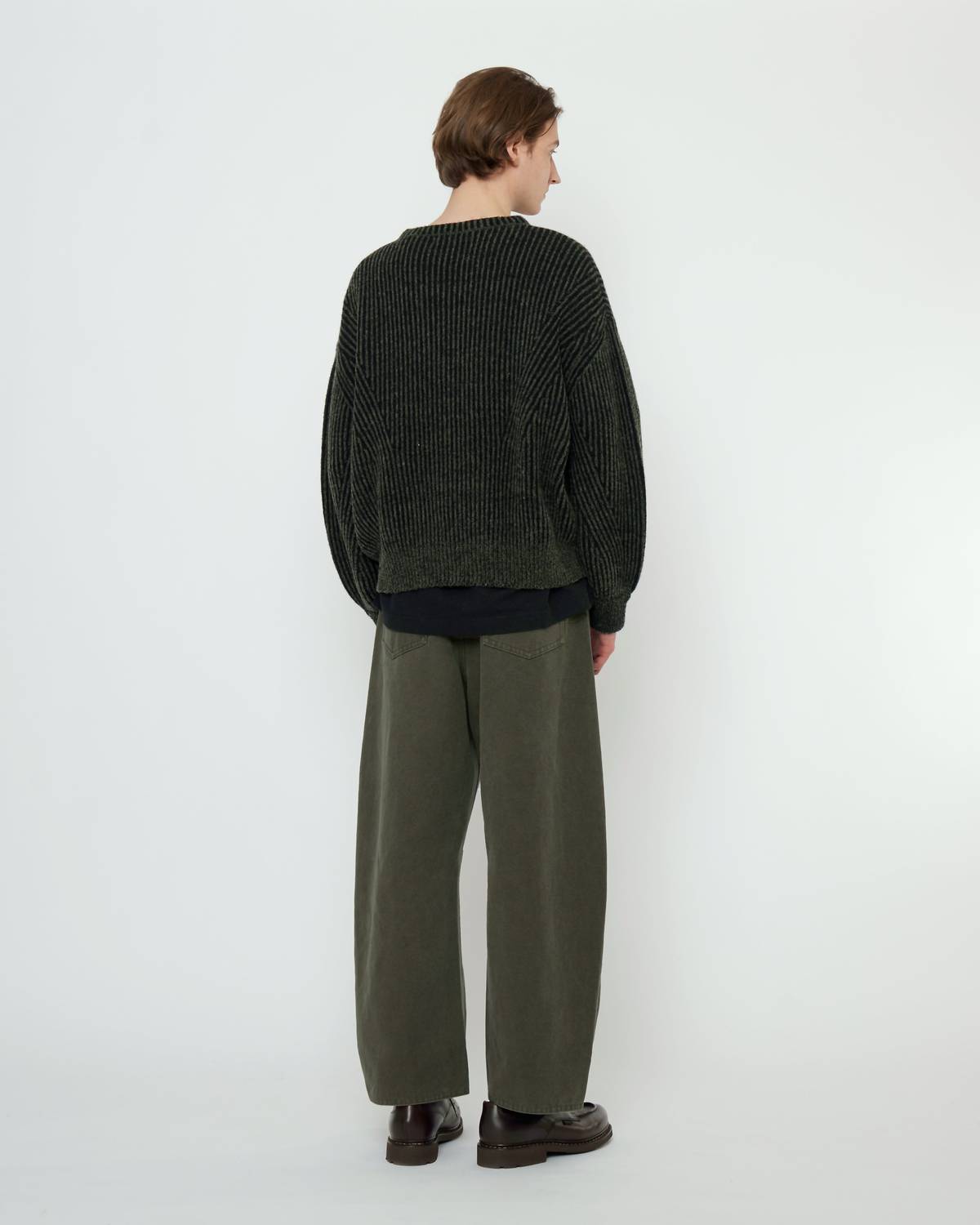 7115 By Szeki - Striped Poet Sleeves Sweater
