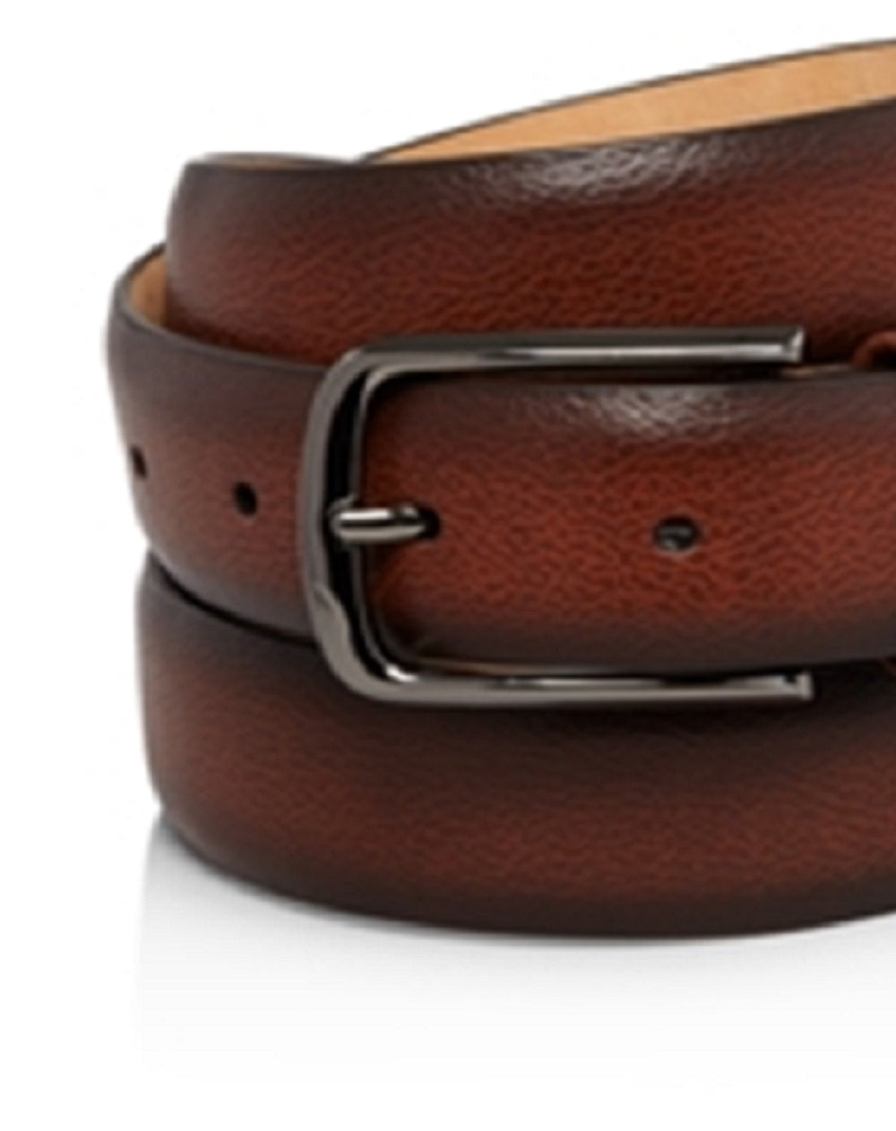 Cinto de couro masculino Park Ave marrom tamanho 36