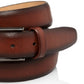 Cinto de couro masculino Park Ave marrom tamanho 36