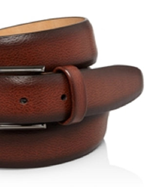 Cinto de couro masculino Park Ave marrom tamanho 36