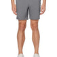 Shorts de golfe masculino PGA TOUR com frente lisa, cinza, tamanho 42